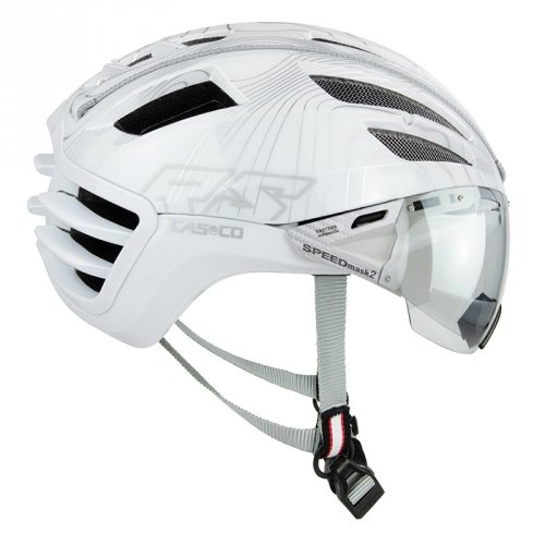 Casco Speed Airo2 RS Pure Motion Vautron Visier weiss