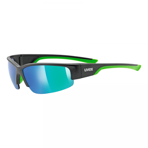 Uvex Sportstyle 215 black matt green/green